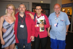 Cannes 04 mit Angel Sala und Mario Dorminsky